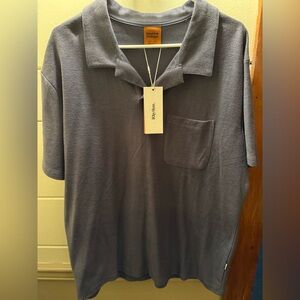 Rhythm Vintage Men's Charcoal Polo Shirt